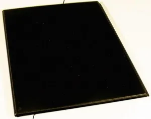 Konferenztafeln, A4, Kunstleder, PANTAPLAST, schwarz